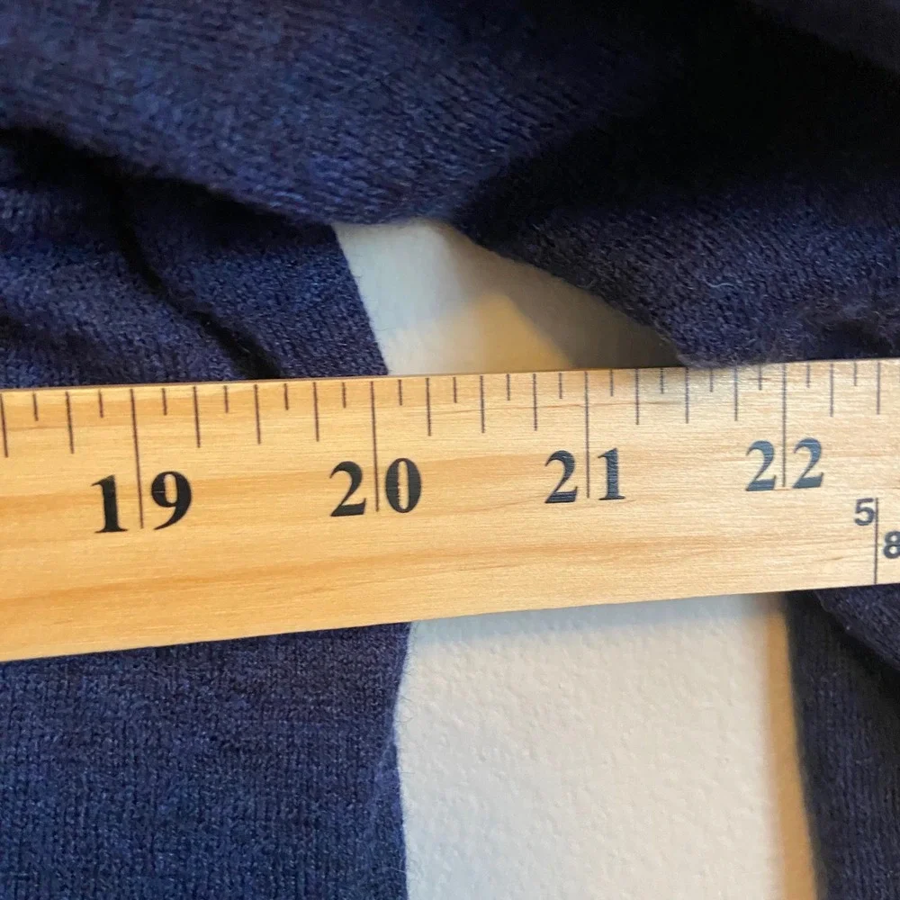 Eileen Fisher Navy Open-Front Lightweight Cardigan - Picture 6 of 7
